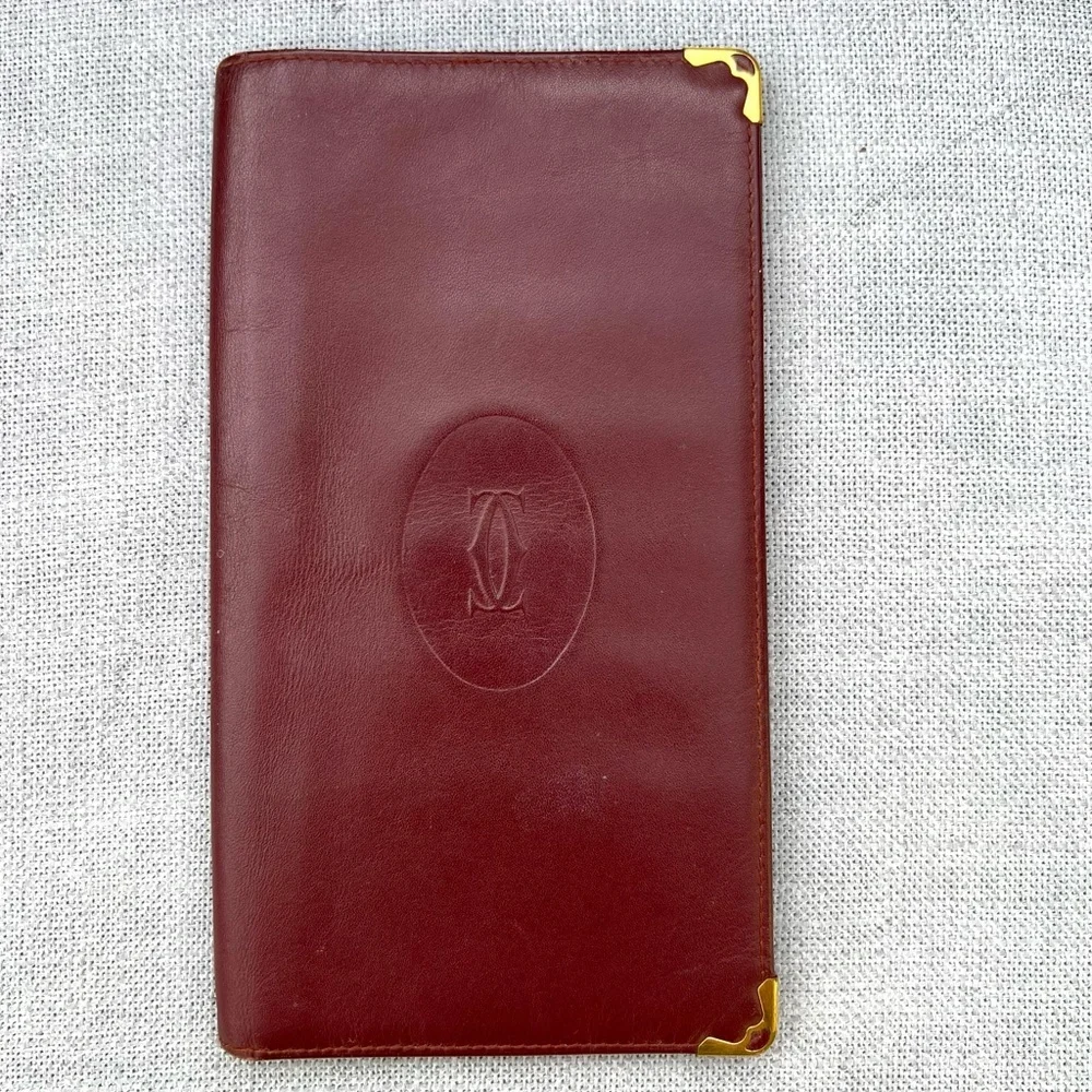 Cartier Must De Cartier Burgundy Wallet Unisex